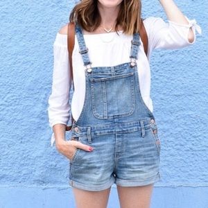 Old Navy Denim Shortalls Jean Overalls Small